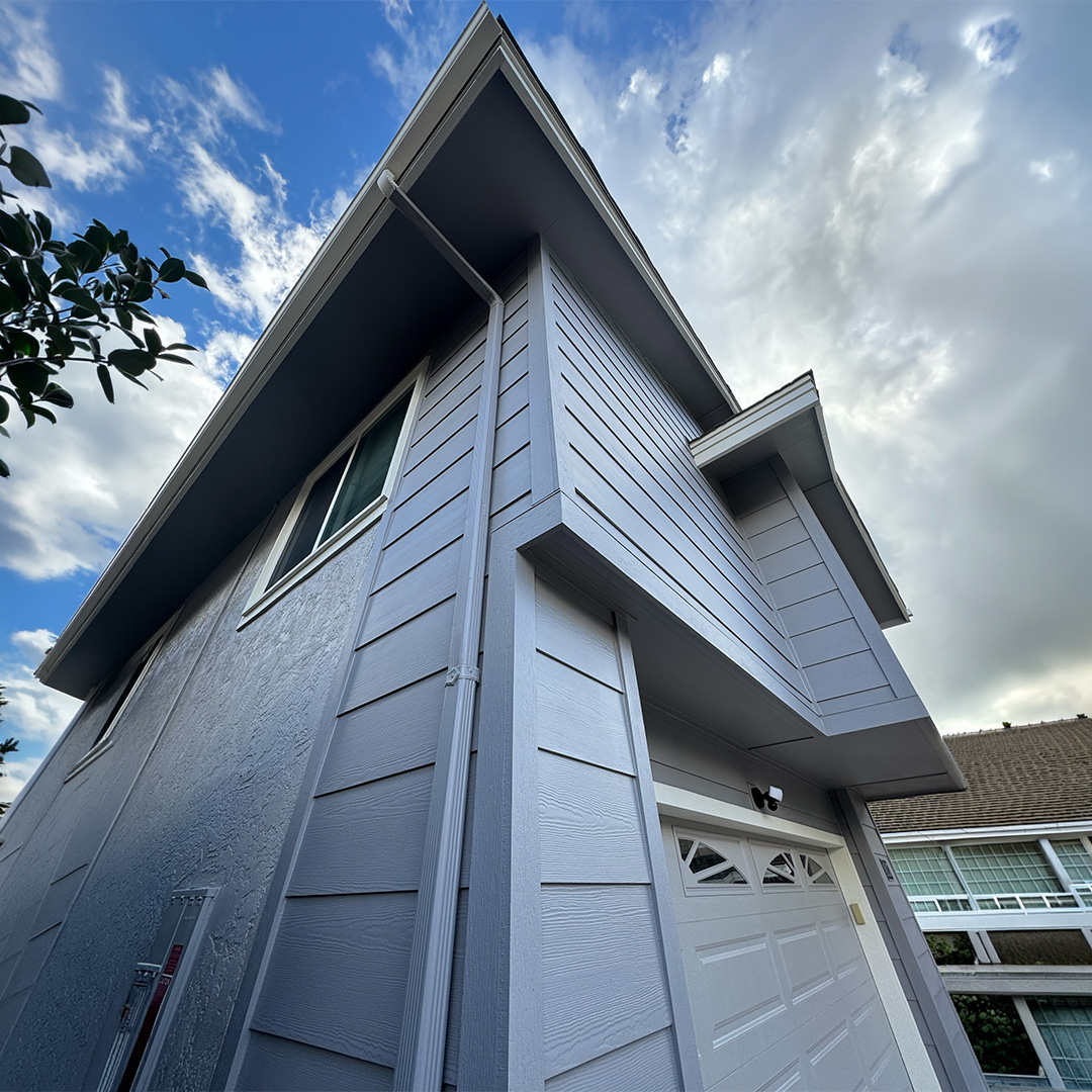 Certified installation of James Hardie siding on a house in San Diego.