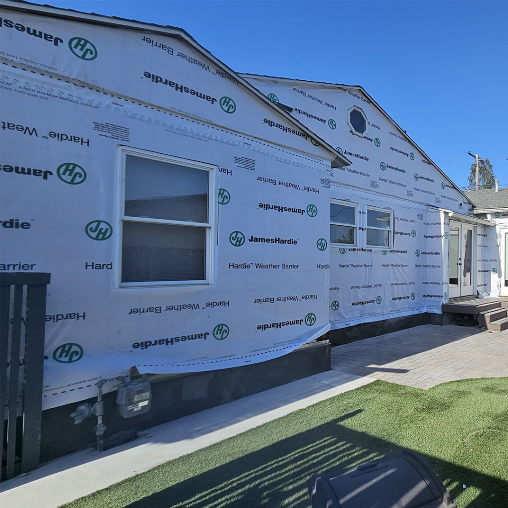 Moisture Barrier Installed on a San Diego home by CertEX Construction.