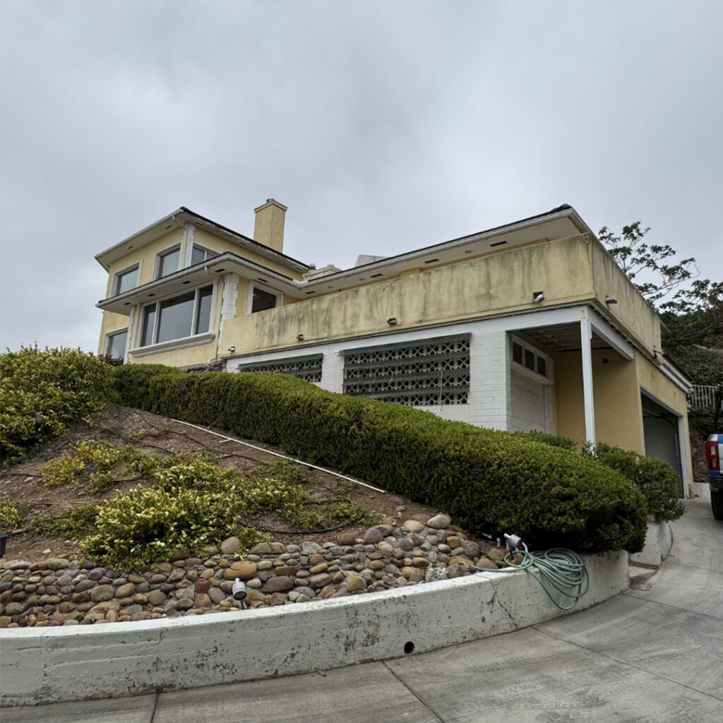 Before Stucco Project in San Diego, California.